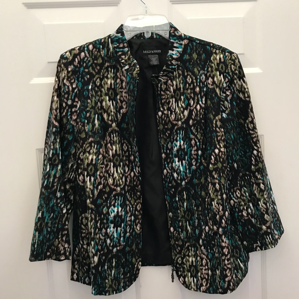 Multi color zip jacket
